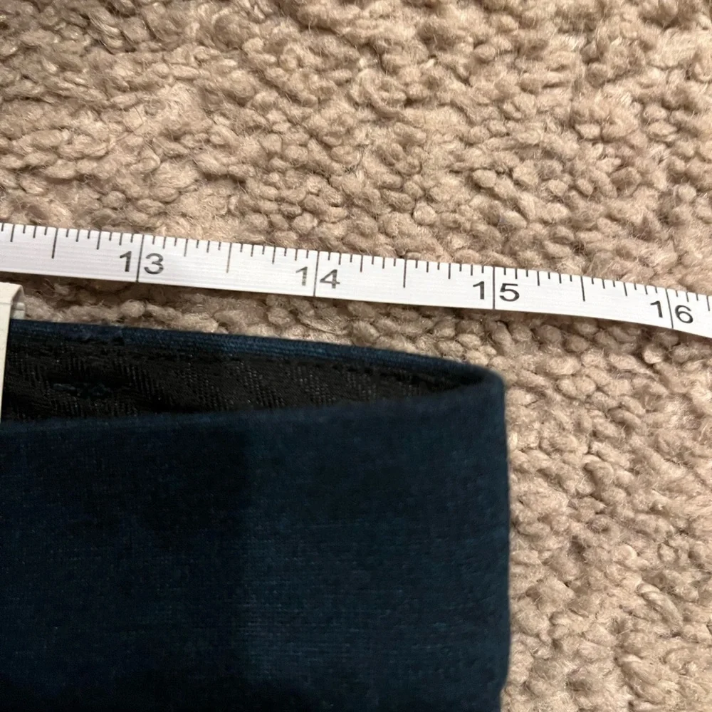NWT Ann Taylor Straight Pants with Two Front Flap Pockets in Dark Teal size 4 - Picture 13 of 14